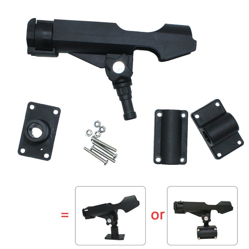 Shaddock Fishing Power Lock Rod Holder with 2 Side Mounts Adjustable Boat Fishing Rod Racks SHADDOCK FISHING (2PCS 04# Multi-Positional Mounting) - Image 4